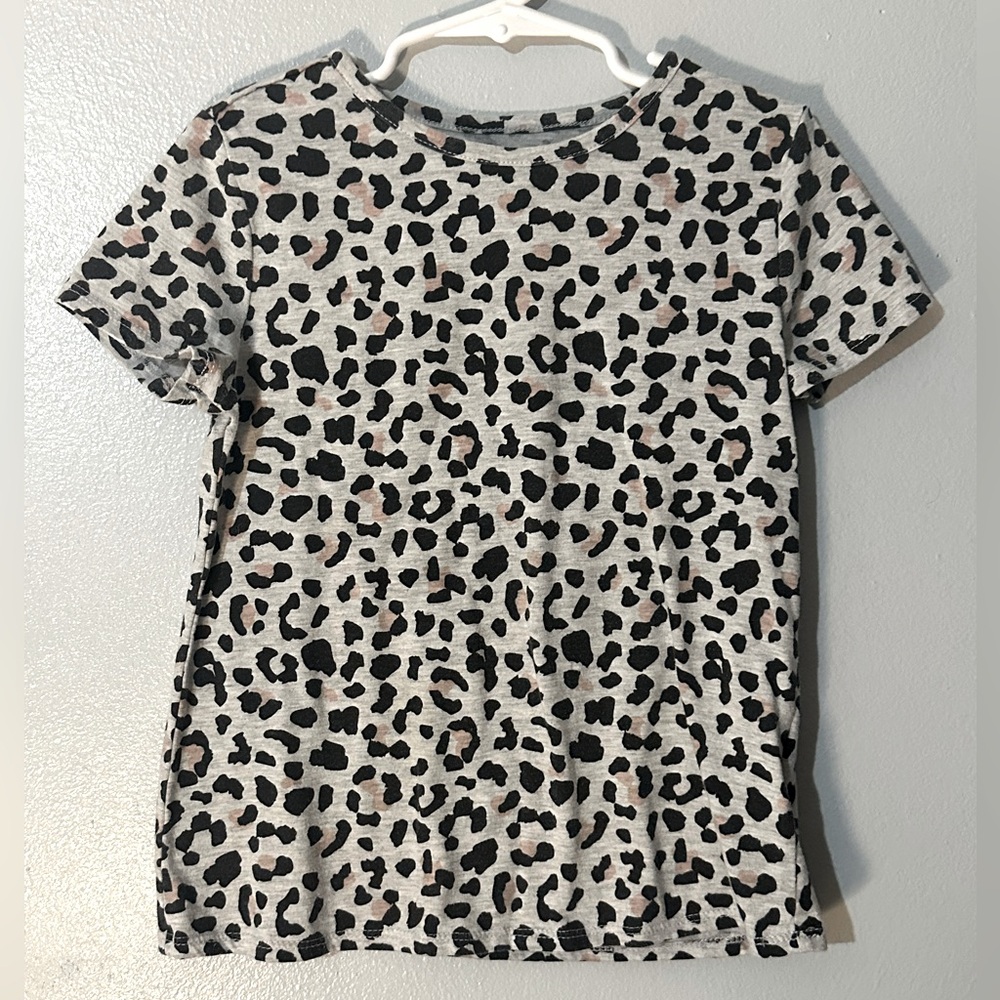 Epic Threads Preworn Little Girls Animal Print Short Sleeve Top